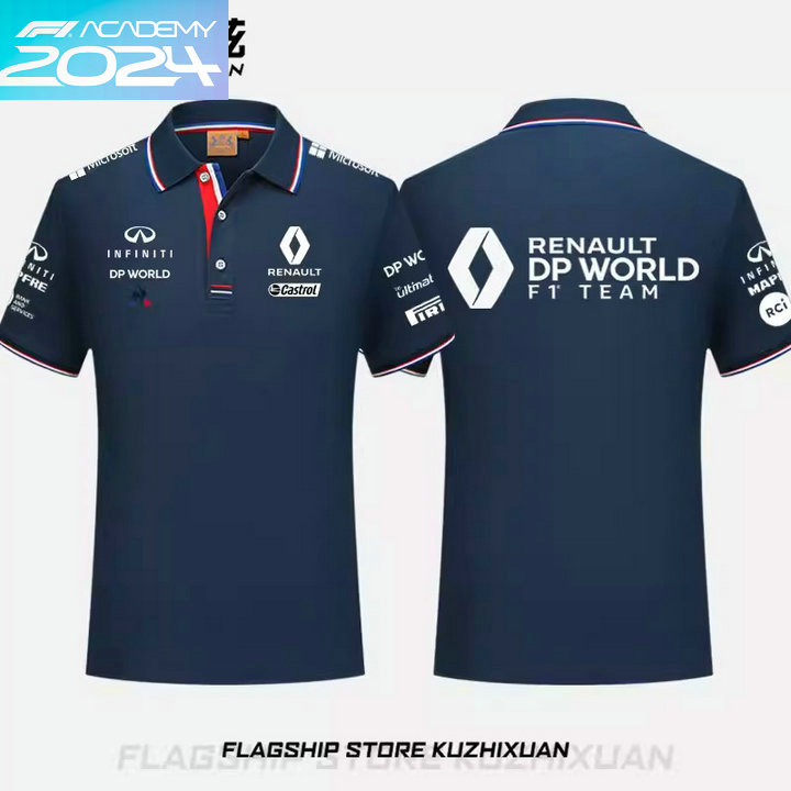 Polo Renault DP World F1 Team Homme 2024 Manches Courtes